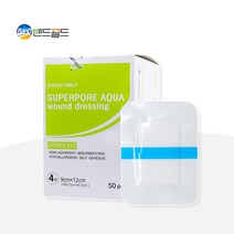 [케이솔루션] 슈퍼포아 아쿠아 KS-0816 멸균 방수 드레싱 밴드, 9cmx12cm 25매(벌크)