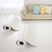 휴팡 애견매트 15T PVC DIY 롤매트 140 X 100cm, 헤링본화이트