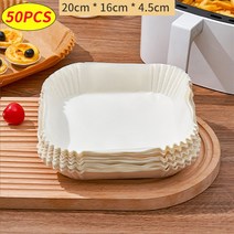 데크오븐 가정용 업소용 베이킹 제빵 카페 디저트 피자 화덕 전기 오븐특수 종이 에어 프라이어 베이킹 오, 12 50pcs White F