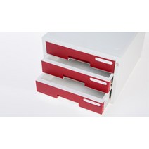 이면지보관함 오피스 문서정리 서랍장 3단 인덱스 홈, 네이비