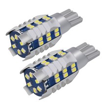 자동차전조등 2pcs 새로운 t15 921 w16w 슈퍼 밝은 2016 led 전구 자동차 추가 브레이크 조명 자동 백업 역 램프 흰색 12v 호환, 하얀색