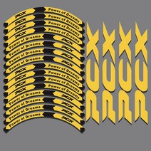 혼다 Pcx 125 150 160 pcx125 pcx150 pcx160에 대 한 16pcs 반사 Pcx 림 스티커 휠 데 칼 세트, 05 Gold Set