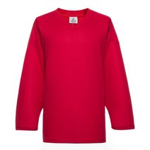 하키복 반티 아이스하키복h80 시리즈 다양한 단색 블랭크 연습용 저지 - 고품질의 가볍고 얇은 폴리에스터 직물 - 주니어에서 시니어까지, 빨간색, s