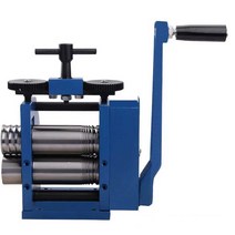 수동 프레스 롤러 압연기 귀금속 가공 압착기 금 은, 유럽형 1(압착정 반원형)