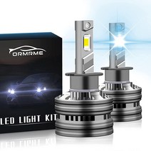 ORMRME H1/H3/H4/H7/H8/H9/H11/HB3-9005/HB4-9006 LED 헤드라이트 전구 72W 15000 루멘 매우 밝은 변환 키트 6500K 쿨 화이트
