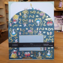 이상한나라의앨리스 원더랜드 편지지세트 디즈니