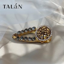 프랑스어 레트로 체코 라인 석 머리핀 클립 우아한 간단한 여자 헤어 클립 머리 장식 한국어 앞머리 클립