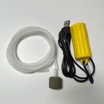 낚시 휴대용 산소 기포 발생기 에어스톤 저소음 USB, 레드
