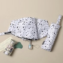 미치코런던 테라조패턴 초경량 암막 3단 우양산
