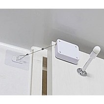 자동 문 닫힘 장치 쭉쭉이 클로저 와이어 가게 도어 슬라이딩 개폐 화장실 방 현관 벨트 ﻿냉장고 신발장 문 열림 방지 ﻿문고리 고무줄 끈 중문 클로져 창문 문잠금, 화이트