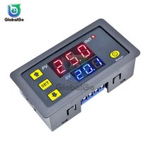 전기릴레이 Ac 110 v 220 dc 12 디지털 시간 지연 릴레이 led 디스플레이 사이클 타이머 제어 스위치 조정, 02 DC12V