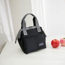 TANC 도시락 가방 두꺼운가방보온통가방 방수냉장 밥가방 S, 블랙