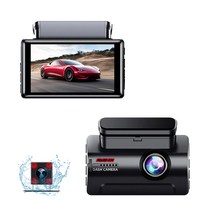 RUN 기술 차량용 듀얼 카메라 대쉬캠 나이트 비전 무선휴 대전화 커넥, 32G, 블랙