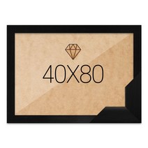 보석십자수액자 40x80 고급형 우드 블랙, 단품
