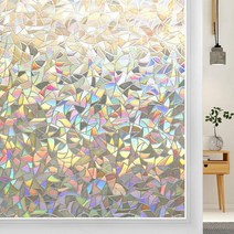 단열필름 창문 유리창3d rainbow chameleon window film 스티커, d, 90x200cm