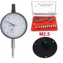 핀 게이지 다이얼 표시기 0-10mm 25mm 30mm 매트 카펫 러그 백 테스트 및 22 개 앤빌 포인트 세트 스레드 M2.5 4-48 측정 도구, 10mm 세타