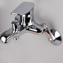 키바스 욕실 샤워수전 세트 벽붙이 D4-600C, 1개