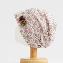 지오마켓 플라워 봄 여름 실내 수면 중년 여성 얇은 항암 주방 비니 조리모 병원 헤어 머리두건