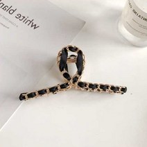 체인 금속 크로스 꼬임 헤어핀(11cm)
