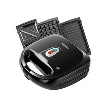 와플메이커KotiCidsin 3 in 1 Sandwich Toaster Grill Waffle Iron and Sandwich High Power 750W 3 Non Stick
