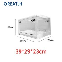 강아지산소방 애완 동물 분무 상자 산소 케이지 접이식 휴대하기 쉬운 수의학 분무 상자 애완 동물을위한 산소 방, 크기 s