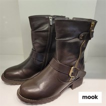 무크 NC14 안감 퍼 천연가죽 하프부츠 PN516122703GL