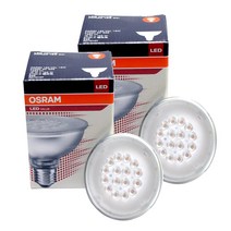 오스람 LED PAR30 전구 15W * 2개, 전구색 (노란빛)