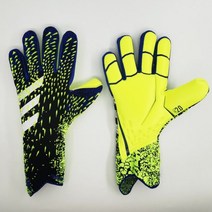 새로운 디자인 오렌지 골키퍼 장갑 축구 훈련 라텍스 프로 축구 골키퍼 장갑 손가락 가드 없음, 6, 초록