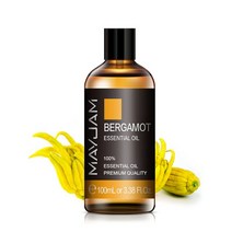 순수 천연 아로마 오일 파출리 로즈마리 페퍼민트 유향 샌달우드 시나몬 100ml, 12 Bergamot_01 100ml