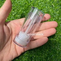 화장품 케이스 투명 탈취 퐁데이션 필링 솔리드 글루 트위스트 업 립 밤 15 30 50 75ml, 15.100PCS - 15ml - 플라스틱