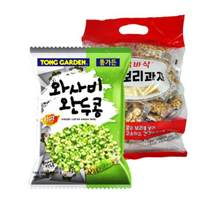통가든 와사비 완두콩 300g + 바삭바삭 땅콩 보리과자 180g 세트, 2세트