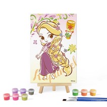 아이러브페인팅 DIY미니이젤형 디즈니 그림그리기 10x15cm 라푼젤, 단품