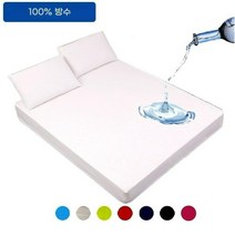 탄성 밴드가 있는 방수 장착 침대 시트 미끄럼 방지 매트리스 커버 싱글 더블 킹 퀸용 매트리스 보호대 100%