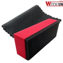 국산 유리막 전용코팅 멀티 EVA 패드 + 스웨이드 5P, 레드-화이트