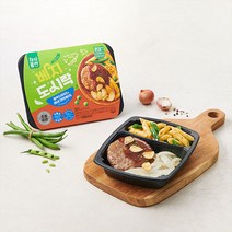 [채식플랜] 베지도시락 함박스테이크와 펜네그린빈샐러드, 단품