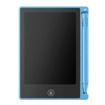 네임 라벨 스티커 기계4.4 인치 LCD 그리기 태블릿 어린이 장난감 그림 도구 보드 전자 필기 키즈 교육 완, 04 Blue