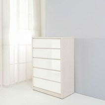 Sunshine 5단 서랍수납장 옷장 옷수납함 서랍장 와이드 선반장 옷방 1000, 그레이화이트