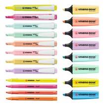 스타빌로 보스오리지날 스윙쿨 플래쉬 하이라이터 형광펜, 보스 파스텔 밀키옐로우(144)