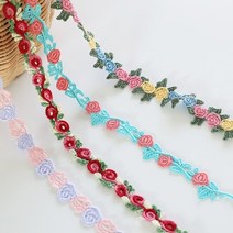 레이스 캐미칼레이스 2마] 1.5cm 케미컬레이스-장미홀릭 4color(98322) - c, 핑크