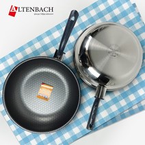 알텐바흐 통5중 스텐 인덕션 궁중팬 30cm, 1개, 통5중 인덕션 궁중팬 웍 30cm