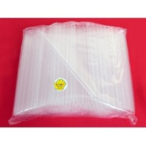 문구랑만들기랑 빨대 12mm 200개입 스트로우 일자 투명 일회용 버블티, 1봉, 200개