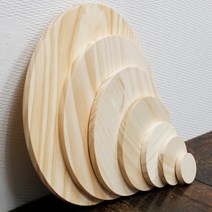 두께1cm 송목나무판 DIY목재원형판, 두께1cm×지름15cm