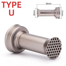 오토바이머플러 db 킬러 오토바이 배기 머플러 스테인레스 스틸 조절 db 킬러 소음기 소음 제거기 51mm 60mm 슬립온, U형