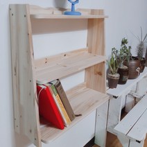 은호공예 원목 삼나무)3단 식탁 다용도 정리 수납장 바니쉬마감