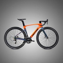 하이브리드자전거 출퇴근 새로운 탄소 섬유 오프로드 자전거 유압 디스크 브레이크 700c 12105mm 자갈 색상 V2 142 R702022S T900, HC Orange+45cm+Aluminum alloy