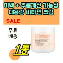 비타민 바이타민 메가 크림 500g 대용량 1통 1개 미백 주름 개선 2중 기능성 화장품 피부 톤 개선 화이트닝 관리 진정 탄탄 케어 톤 업 기미 잡 티 여성 여자 40대 50대