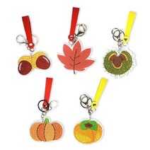 [취미키트]_가을_열매_보석십자수_열쇠고리_만들기_(1인용 _5종_택_1) 8D25, 5.호박