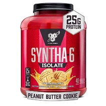 BSN 신타-6 분리 단백질 분말 - 피넛버터쿠키, 땅콩 버터, 48 Servings (Pack of 1)