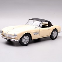 1956 BMW 507 로드스터 컨버터블 클래식카 1대24 자동차 미니카 모형 다이캐스트 청년K쇼핑, 베이지 (닫힘)