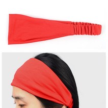 요가헤어밴드 런닝헤어밴드 땀헤어밴드 스포츠 패션 컬러 헤어밴드, 레드